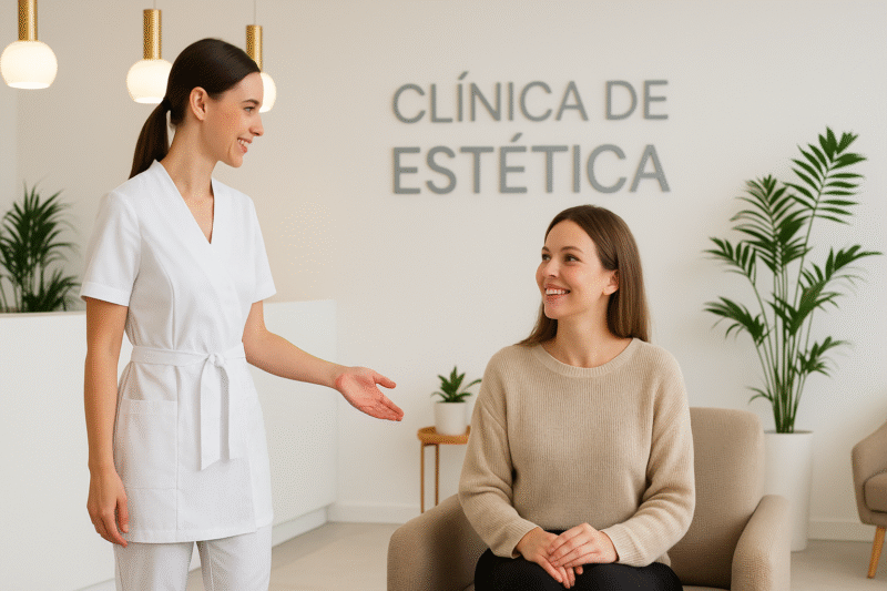 Recepção de Clínica de estética